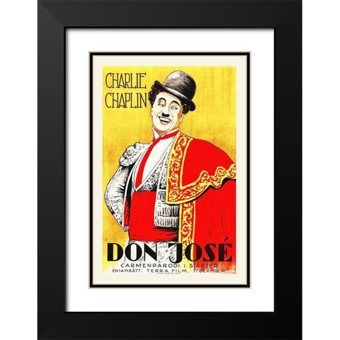 Don Jose Black Modern Wood Framed Art Print with Double Matting by Hollywood Photo Archive