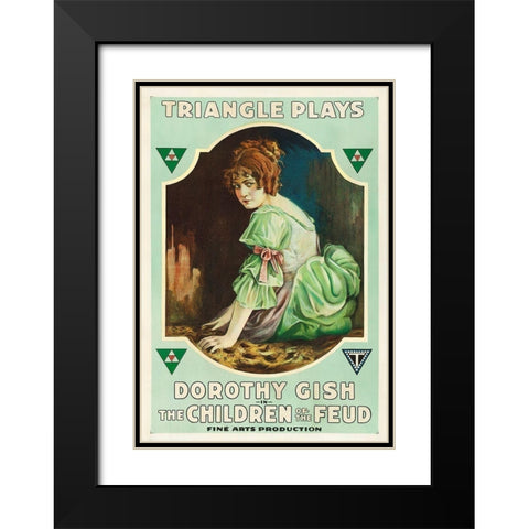 Dorothy Gish Black Modern Wood Framed Art Print with Double Matting by Hollywood Photo Archive
