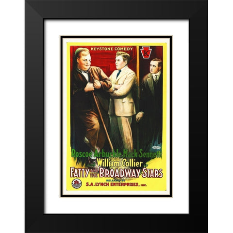 Fatty and the Broadway Stars Black Modern Wood Framed Art Print with Double Matting by Hollywood Photo Archive