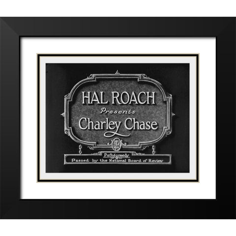 FluttHeartsHalRoachPresPRESSeq Black Modern Wood Framed Art Print with Double Matting by Hollywood Photo Archive