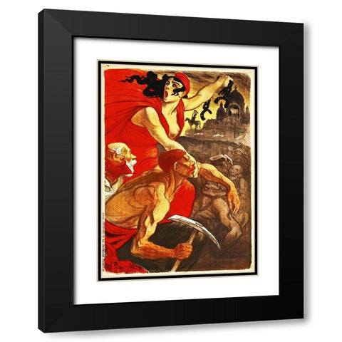 French, 1900 Black Modern Wood Framed Art Print with Double Matting by Hollywood Photo Archive