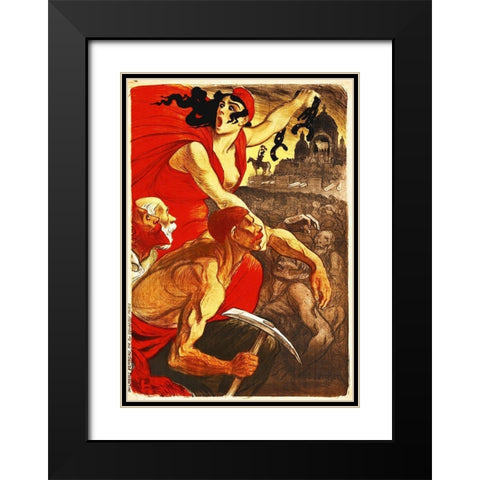 French, 1900 Black Modern Wood Framed Art Print with Double Matting by Hollywood Photo Archive