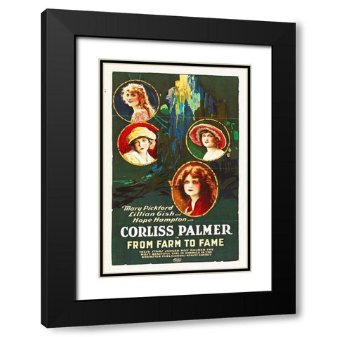 From Farm To Fame Black Modern Wood Framed Art Print with Double Matting by Hollywood Photo Archive