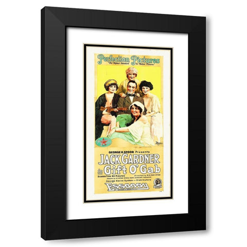 Gift O Gab Black Modern Wood Framed Art Print with Double Matting by Hollywood Photo Archive