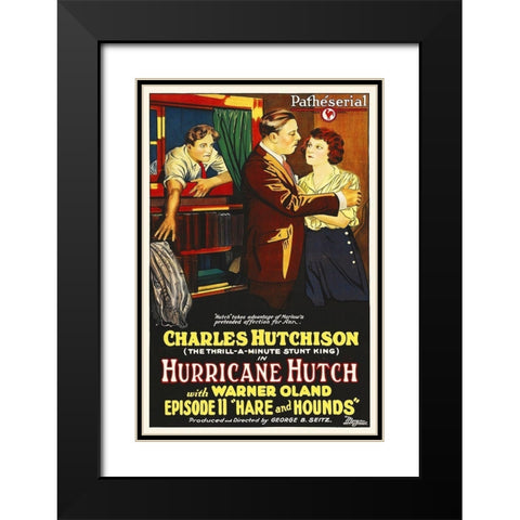 Hurricane Hutch Black Modern Wood Framed Art Print with Double Matting by Hollywood Photo Archive
