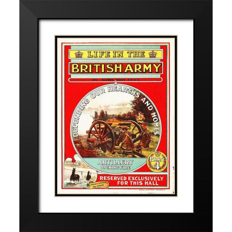 Life in the British Army, 1908 Black Modern Wood Framed Art Print with Double Matting by Hollywood Photo Archive