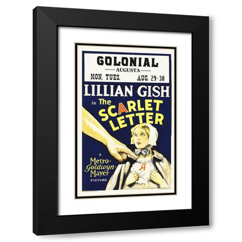 Lillian Gish Black Modern Wood Framed Art Print with Double Matting by Hollywood Photo Archive