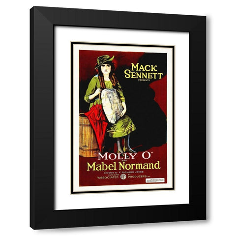 Mable Normand, Molly O,  1921 Black Modern Wood Framed Art Print with Double Matting by Hollywood Photo Archive
