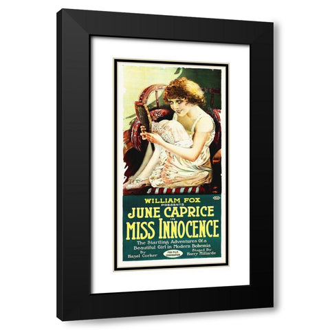 Miss Innocense Black Modern Wood Framed Art Print with Double Matting by Hollywood Photo Archive