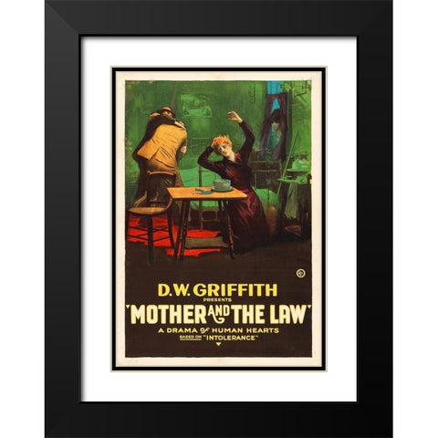 Mother and the Law Black Modern Wood Framed Art Print with Double Matting by Hollywood Photo Archive