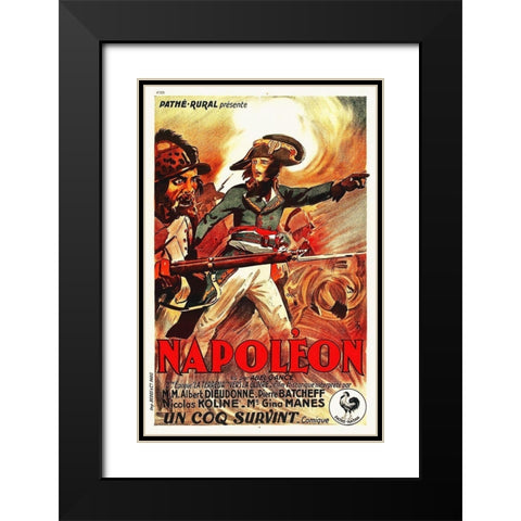 Napoleon, 1929 Black Modern Wood Framed Art Print with Double Matting by Hollywood Photo Archive