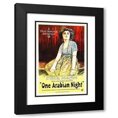 One Arabian Night Black Modern Wood Framed Art Print with Double Matting by Hollywood Photo Archive