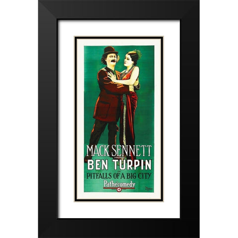 Pitfalls Black Modern Wood Framed Art Print with Double Matting by Hollywood Photo Archive