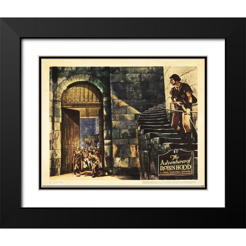 Robin Hood Black Modern Wood Framed Art Print with Double Matting by Hollywood Photo Archive