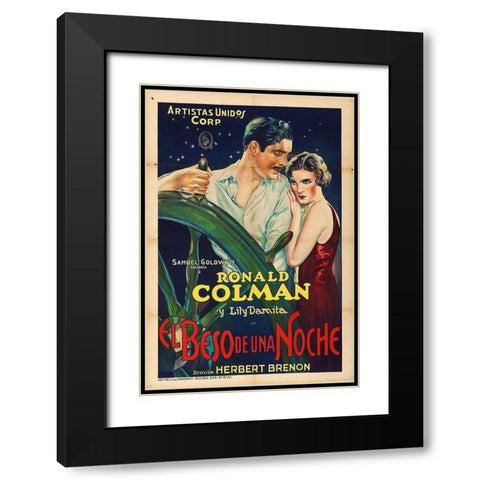Ronald Coleman Black Modern Wood Framed Art Print with Double Matting by Hollywood Photo Archive