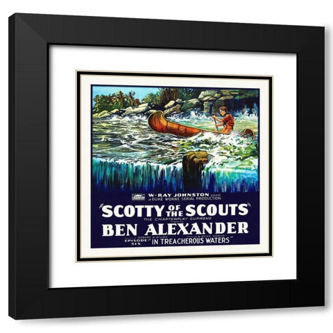 Scotty of the Scouts Black Modern Wood Framed Art Print with Double Matting by Hollywood Photo Archive