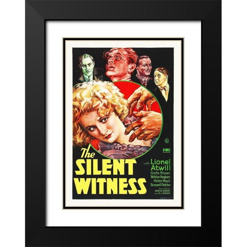 Silent Witness Black Modern Wood Framed Art Print with Double Matting by Hollywood Photo Archive