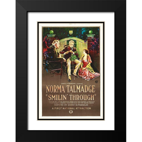 Smilin Through Black Modern Wood Framed Art Print with Double Matting by Hollywood Photo Archive