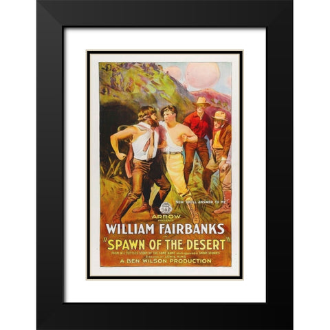 Spawn of the Desert Black Modern Wood Framed Art Print with Double Matting by Hollywood Photo Archive