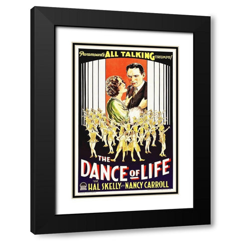The Dance of Life Black Modern Wood Framed Art Print with Double Matting by Hollywood Photo Archive