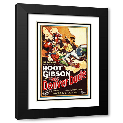 The Denver Dude Black Modern Wood Framed Art Print with Double Matting by Hollywood Photo Archive