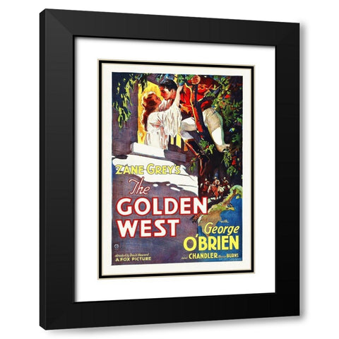 The Golden West, 1932 Black Modern Wood Framed Art Print with Double Matting by Hollywood Photo Archive
