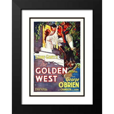 The Golden West, 1932 Black Modern Wood Framed Art Print with Double Matting by Hollywood Photo Archive