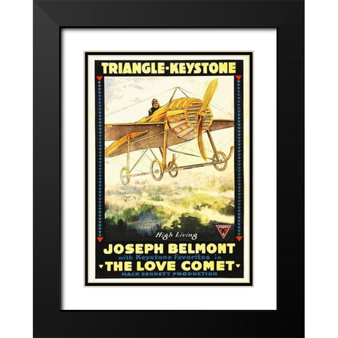 The Love Comet Black Modern Wood Framed Art Print with Double Matting by Hollywood Photo Archive
