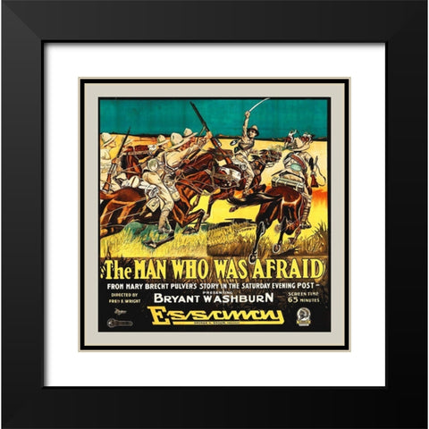 The Man Who Was Afraid Black Modern Wood Framed Art Print with Double Matting by Hollywood Photo Archive