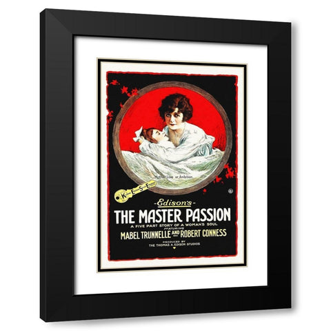 The Master Passion Black Modern Wood Framed Art Print with Double Matting by Hollywood Photo Archive