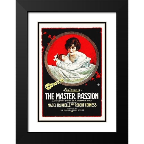 The Master Passion Black Modern Wood Framed Art Print with Double Matting by Hollywood Photo Archive
