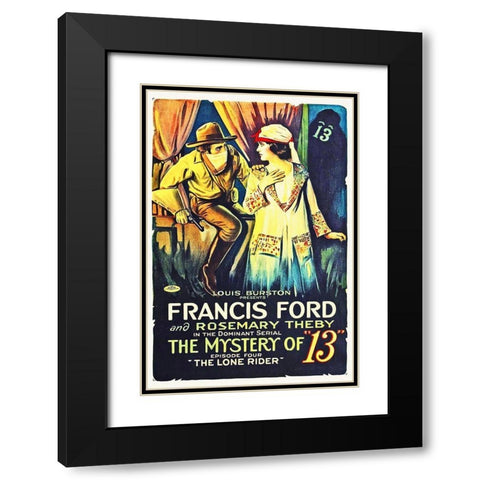 The Mystery of 13 Black Modern Wood Framed Art Print with Double Matting by Hollywood Photo Archive