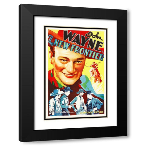The New Frontier Black Modern Wood Framed Art Print with Double Matting by Hollywood Photo Archive