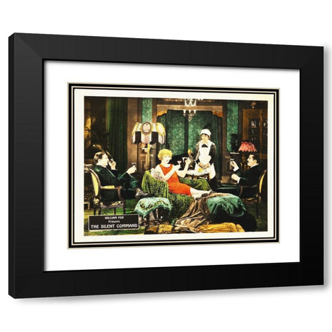 The Silent Command Black Modern Wood Framed Art Print with Double Matting by Hollywood Photo Archive