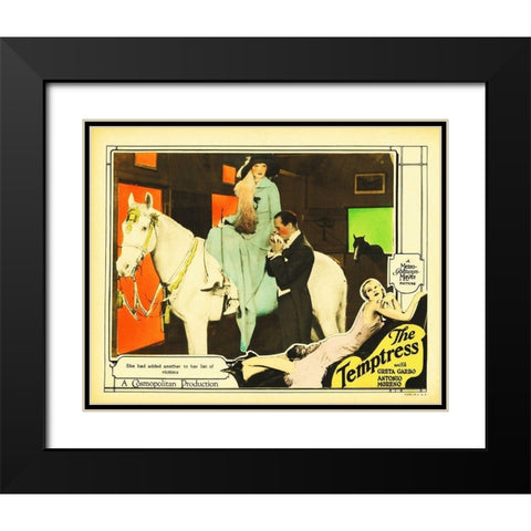 The Temptress Black Modern Wood Framed Art Print with Double Matting by Hollywood Photo Archive