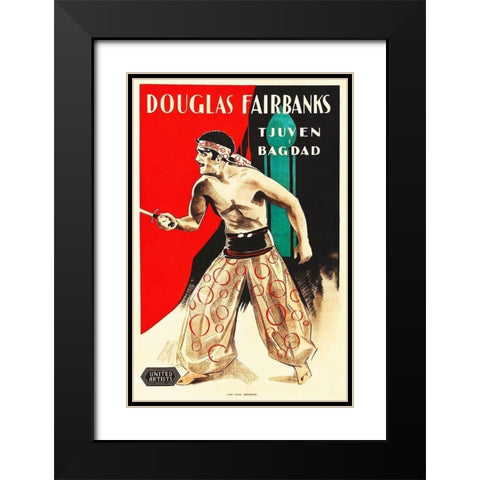 The Theif of Bagdad Black Modern Wood Framed Art Print with Double Matting by Hollywood Photo Archive