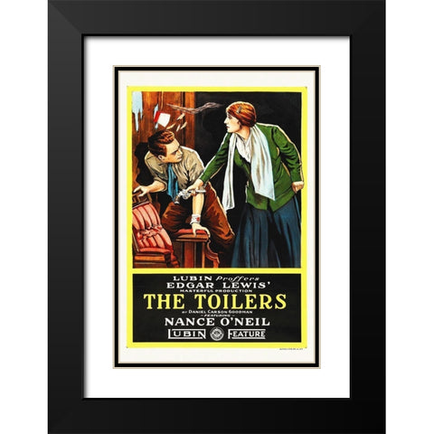The Toilers, 1916 Black Modern Wood Framed Art Print with Double Matting by Hollywood Photo Archive