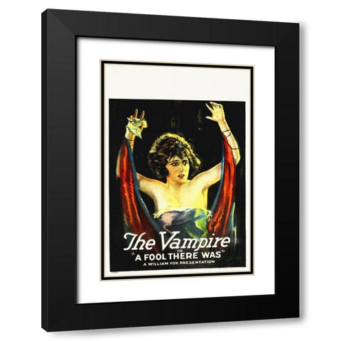 The Vampire Black Modern Wood Framed Art Print with Double Matting by Hollywood Photo Archive