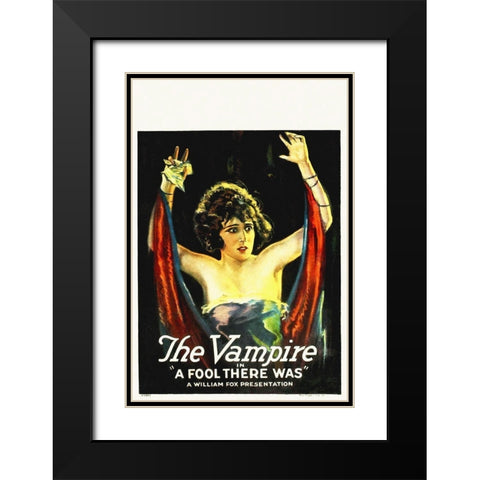 The Vampire Black Modern Wood Framed Art Print with Double Matting by Hollywood Photo Archive