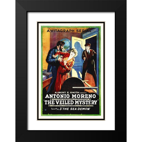 The Veiled Mystery Black Modern Wood Framed Art Print with Double Matting by Hollywood Photo Archive
