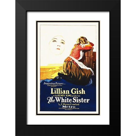 The White Sister Black Modern Wood Framed Art Print with Double Matting by Hollywood Photo Archive