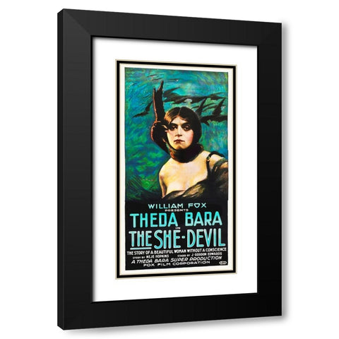 The She-Devil Black Modern Wood Framed Art Print with Double Matting by Hollywood Photo Archive