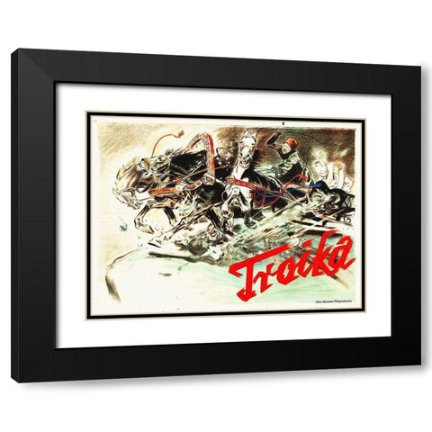 Troika, 1930 Black Modern Wood Framed Art Print with Double Matting by Hollywood Photo Archive