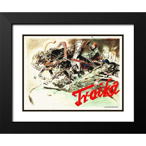 Troika, 1930 Black Modern Wood Framed Art Print with Double Matting by Hollywood Photo Archive