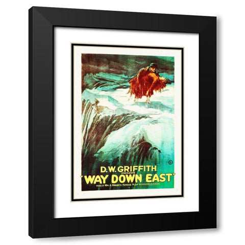 Way Down East,  1920 Black Modern Wood Framed Art Print with Double Matting by Hollywood Photo Archive