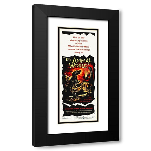 Animal World Black Modern Wood Framed Art Print with Double Matting by Hollywood Photo Archive