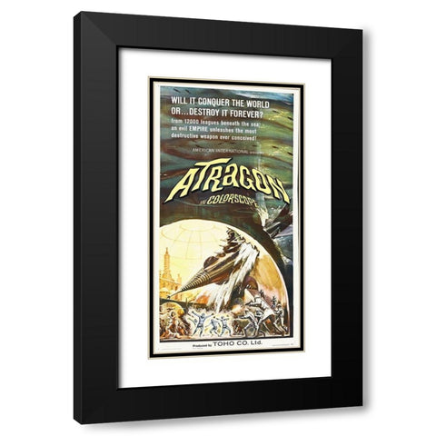Atragon Black Modern Wood Framed Art Print with Double Matting by Hollywood Photo Archive