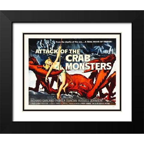 Attack Of The Crab Monsters Black Modern Wood Framed Art Print with Double Matting by Hollywood Photo Archive