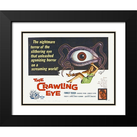 The Crawling Eye Black Modern Wood Framed Art Print with Double Matting by Hollywood Photo Archive