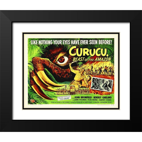 Curucu, Beast Of The Amazon, 1956 Black Modern Wood Framed Art Print with Double Matting by Hollywood Photo Archive